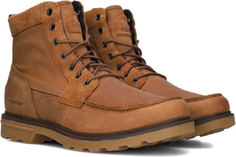 Sorel Stijlvolle Carson Moc Waterdichte Laarzen Brown Heren