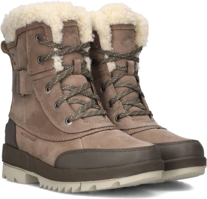 Sorel Taupe Waterdichte Veterschoenen Beige Dames