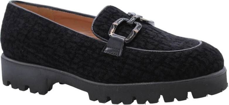 Status Klassieke Mocassin Schoenen Black Dames