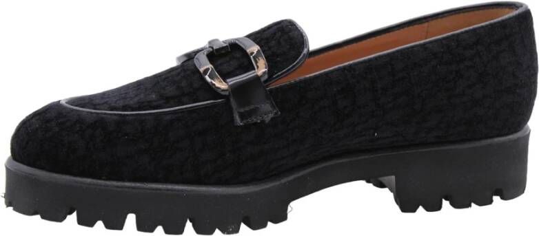 Status Klassieke Mocassin Schoenen Black Dames