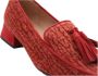 Status Klassieke Mocassin Schoenen Red Dames - Thumbnail 8