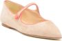 Status Roze Suède Ballerina Schoenen Pink Dames - Thumbnail 2