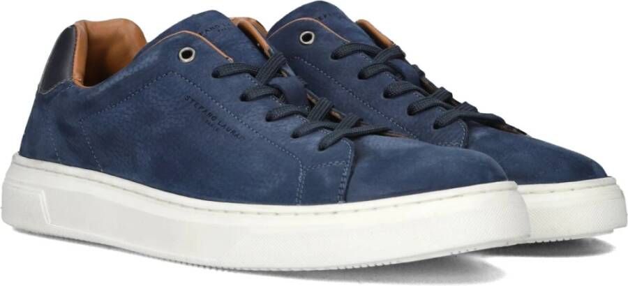 Stefano Lauran Blauwe Lage Sneakers Sl124H600 Blue Heren