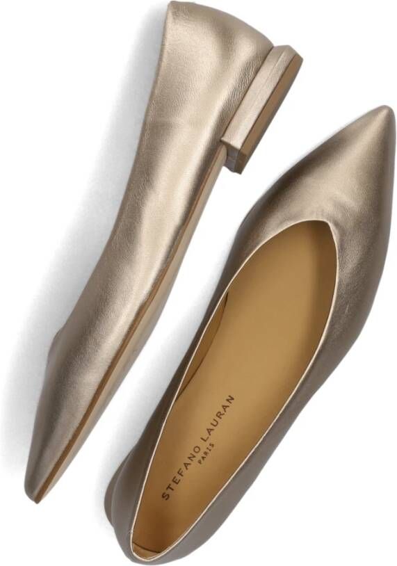 Stefano Lauran Bronze Ballerina Flats Brown Dames