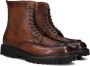 Stefano Lauran Veterboots Heren Boots Laarzen Herenschoenen Leer S3205 Bruin - Thumbnail 3