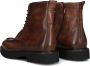 Stefano Lauran Veterboots Heren Boots Laarzen Herenschoenen Leer S3205 Bruin - Thumbnail 4