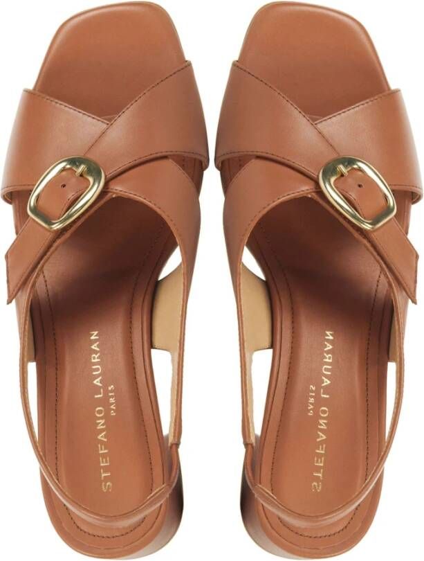 Stefano Lauran Cognac Sandalen Brown Dames