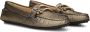 Stefano Lauran Instappers Loafers Dames Damesschoenen Canvas S3038 Goud - Thumbnail 9