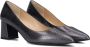 Stefano Lauran Dames Pumps Damesschoenen Leer Blokhak hoogte 6 cm S3076 Lood - Thumbnail 2