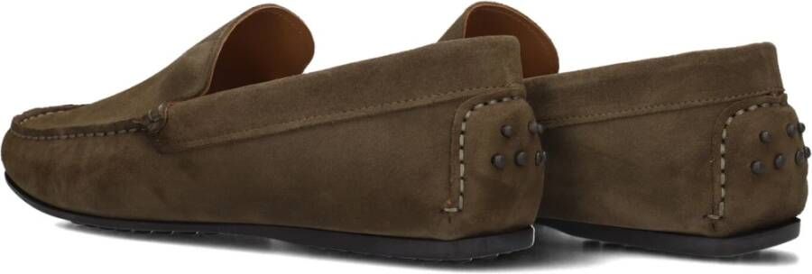 Stefano Lauran Groene Suède Loafers Heren Stijl Brown Heren