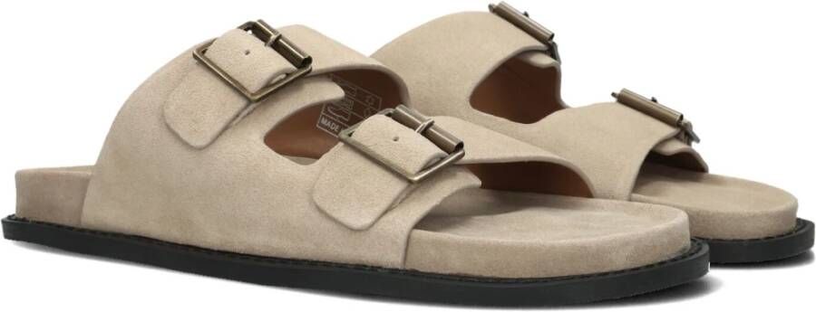 Stefano Lauran Heren Bio Slip-On Mocassins Beige Suède Beige Heren