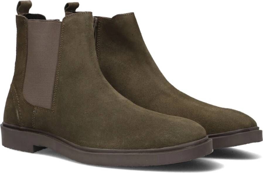 Stefano Lauran Heren Suede Chelsea Laarzen Green Heren