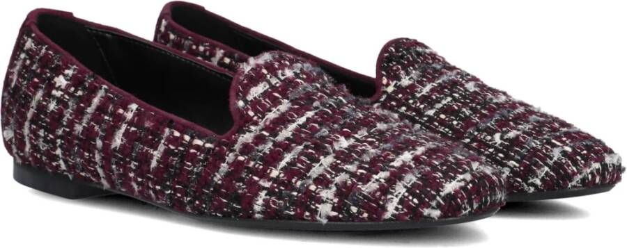 Stefano Lauran Rode Textiel Loafers voor Dames Red Dames