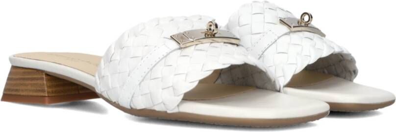 Stefano Lauran Witte Slippers White Dames