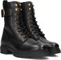 STEFANO LAURAN Veterboots Dames S3087. Maat: 42 Materiaal: Leer Kleur: Zwart - Thumbnail 2