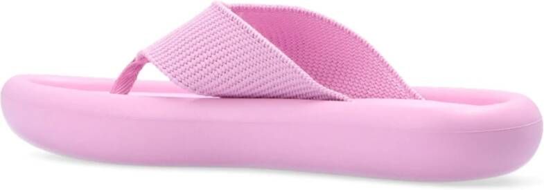 Stella Mccartney Air Slides Rubberen Zool Logo Detail Pink Dames