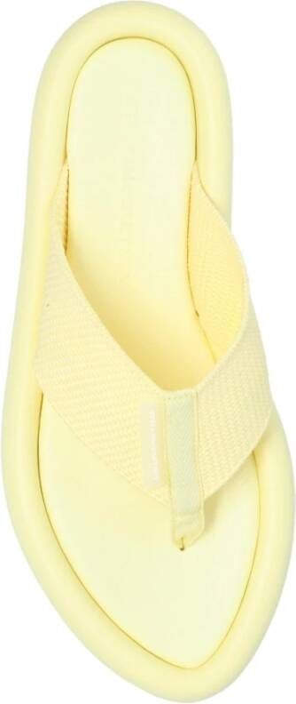 Stella Mccartney Air Slides Rubberen Zool Logo Detail Yellow Dames