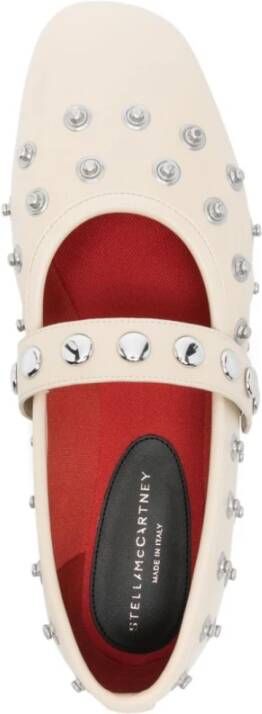 Stella Mccartney Beige Platte Schoenen met Studs Beige Dames