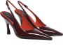 Stella Mccartney Bordeaux Patent Leren Geometrische Hak Pumps Red Dames - Thumbnail 2