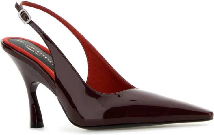 Stella Mccartney Bourgondisch Leren Elsa Pumps 9cm Hak Red Dames