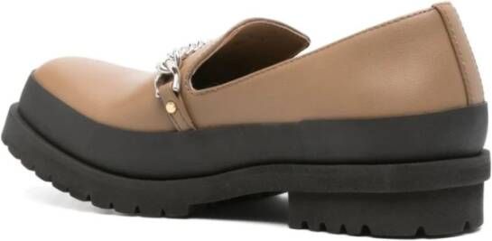 Stella Mccartney Chian Gedetailleerde Loafers Brown Dames