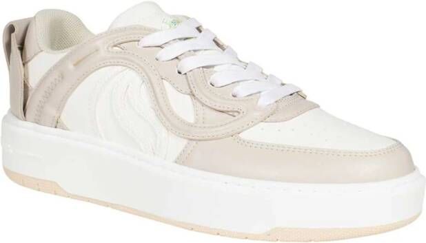 Stella Mccartney Contrasterende inzetstukken lage sneakers Beige Dames