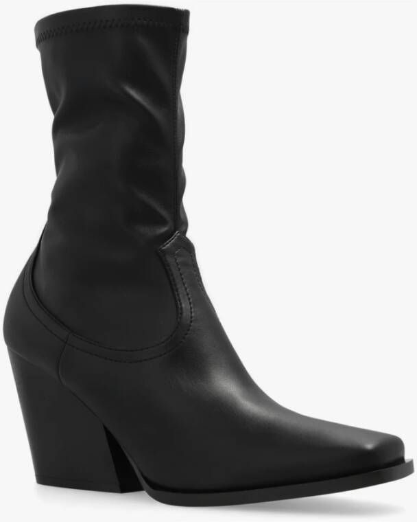 Stella Mccartney Cowboy Stretch Laarzen Black Dames