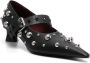 Stella Mccartney Elsa Studded Kitten Heel Pumps Black Dames - Thumbnail 2