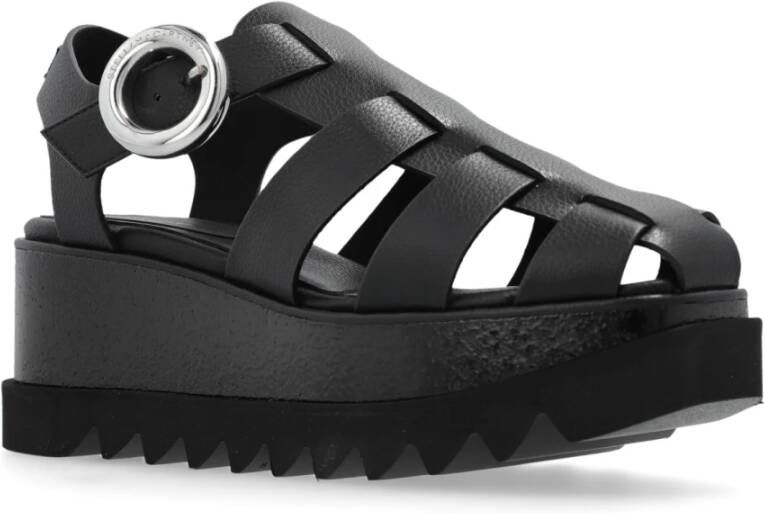 Stella Mccartney Elyse Sleehak Sandalen Black Dames