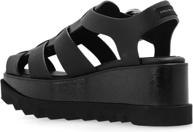 Stella Mccartney Elyse Sleehak Sandalen Black Dames