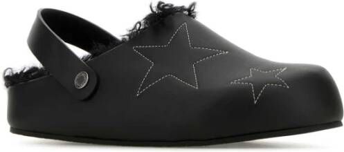 Stella Mccartney Elyse Zwarte Alter Mat Pantoffels Black Dames