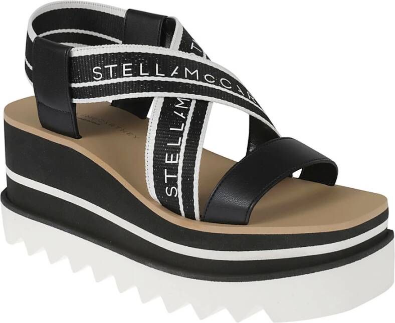 Stella Mccartney Sandalen Sandals Rafia Monogram in wit - Foto 3