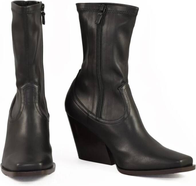 Stella Mccartney Gehakte rubberlaarzen voor moderne vrouw Black Dames