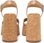 Stella Mccartney Gespte Plateau Sandalen in Kameel Brown Dames - Thumbnail 3