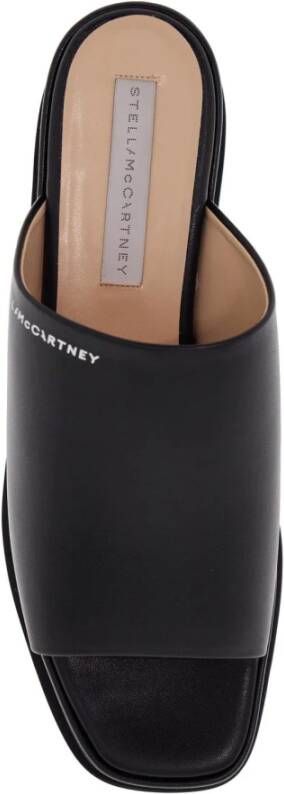 Stella Mccartney Plateau klompen met logoband Black Dames