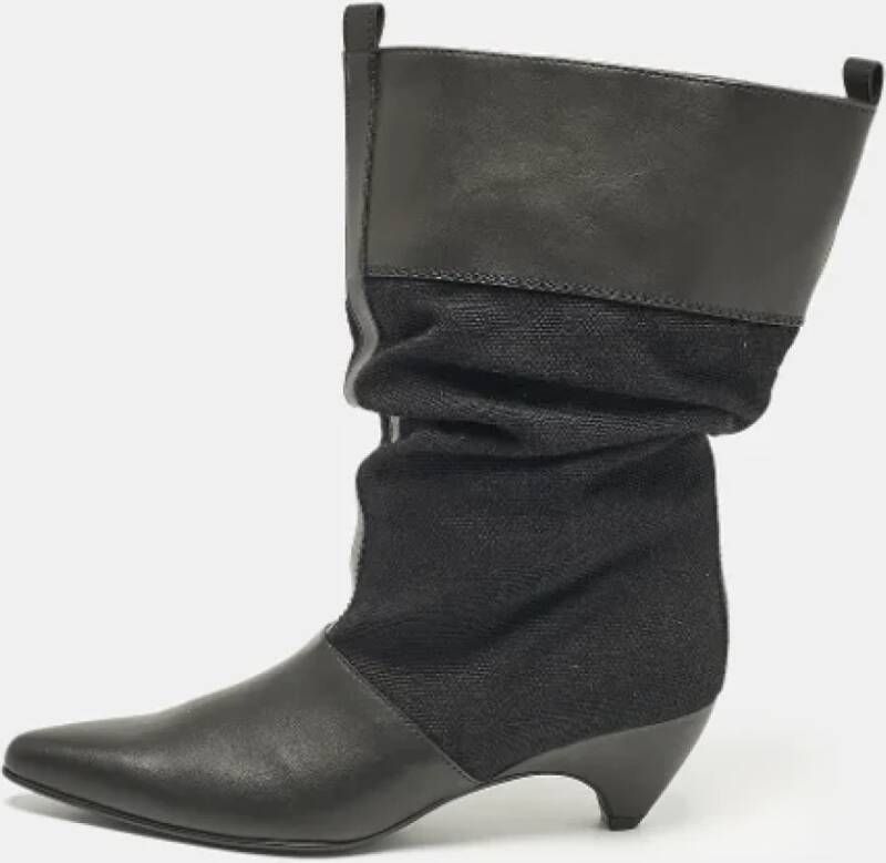 Stella McCartney Pre-owned Canvas boots Black Dames