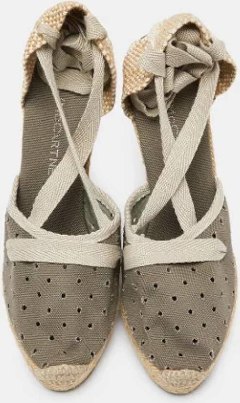 Stella McCartney Pre-owned Canvas espadrilles Gray Dames