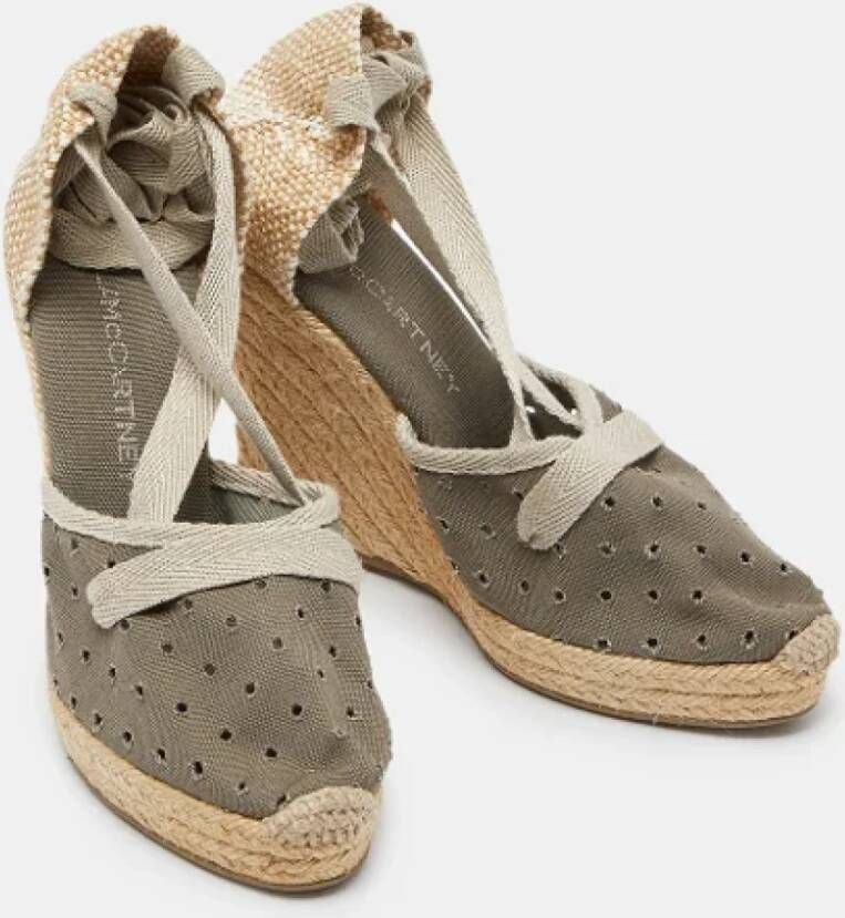 Stella McCartney Pre-owned Canvas espadrilles Gray Dames