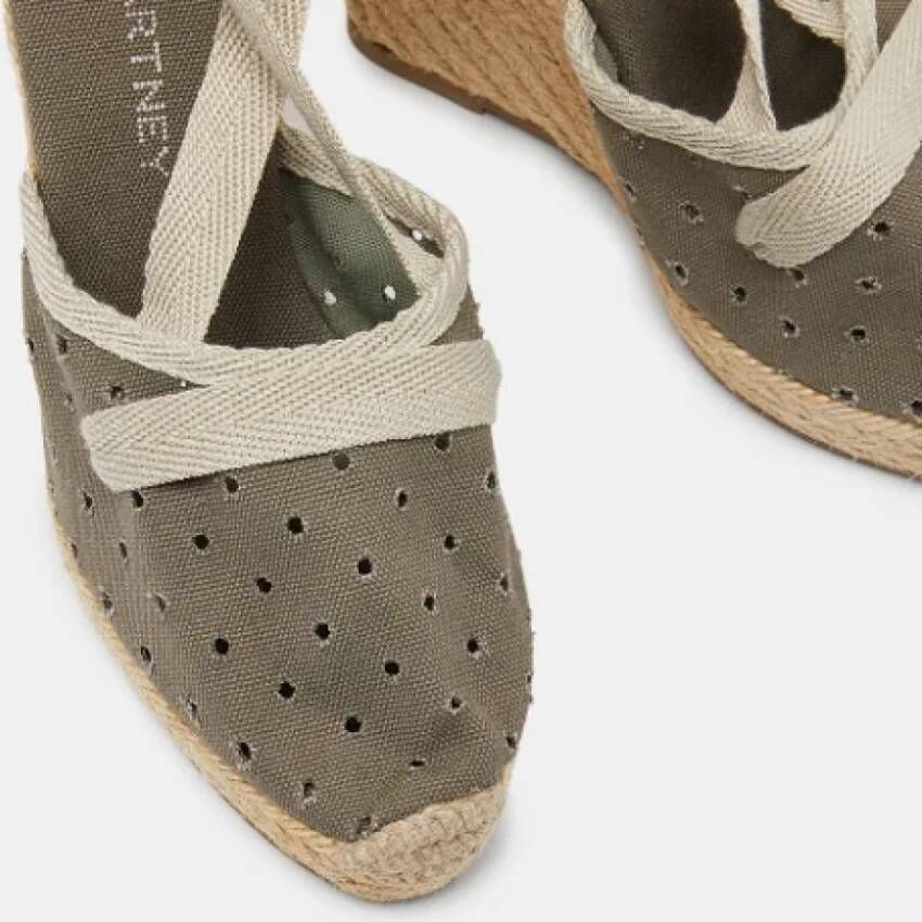 Stella McCartney Pre-owned Canvas espadrilles Gray Dames