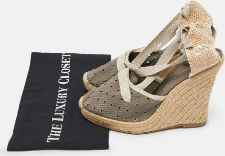 Stella McCartney Pre-owned Canvas espadrilles Gray Dames