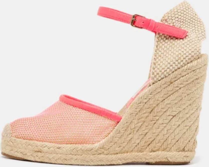 Stella McCartney Pre-owned Canvas sandals Pink Dames