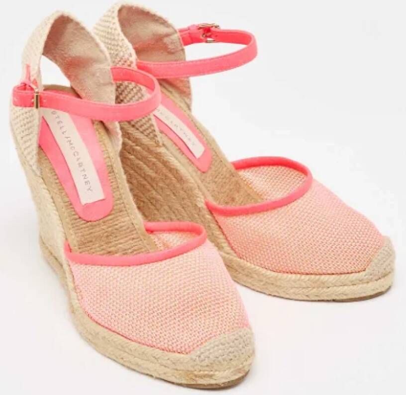 Stella McCartney Pre-owned Canvas sandals Pink Dames