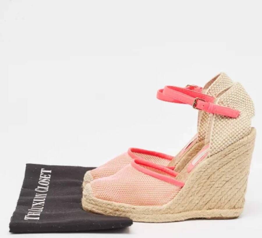 Stella McCartney Pre-owned Canvas sandals Pink Dames