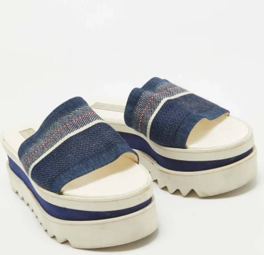 Stella McCartney Pre-owned Denim sandals Blue Dames