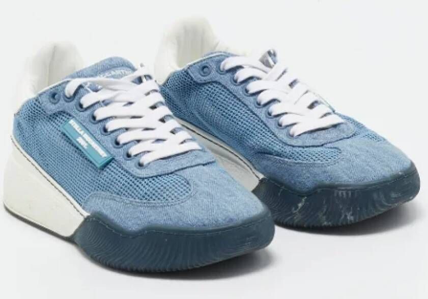 Stella McCartney Pre-owned Denim sneakers Blue Dames