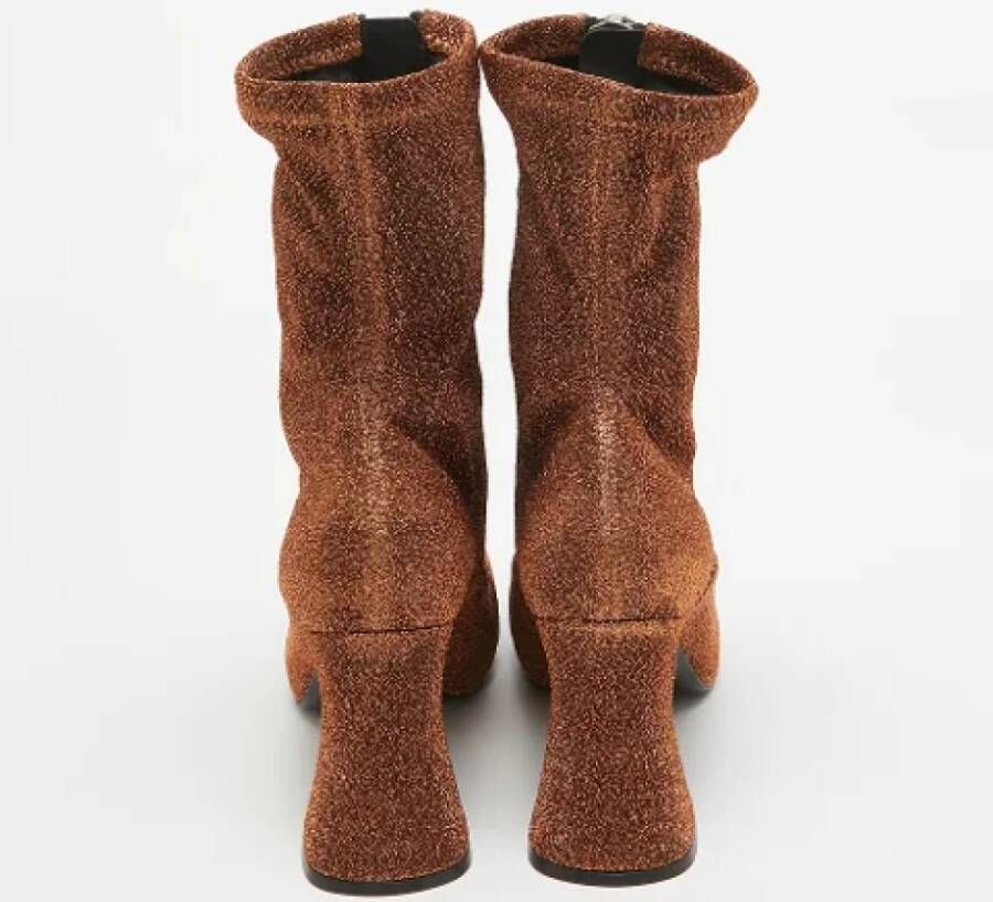 Stella McCartney Pre-owned Fabric boots Brown Dames