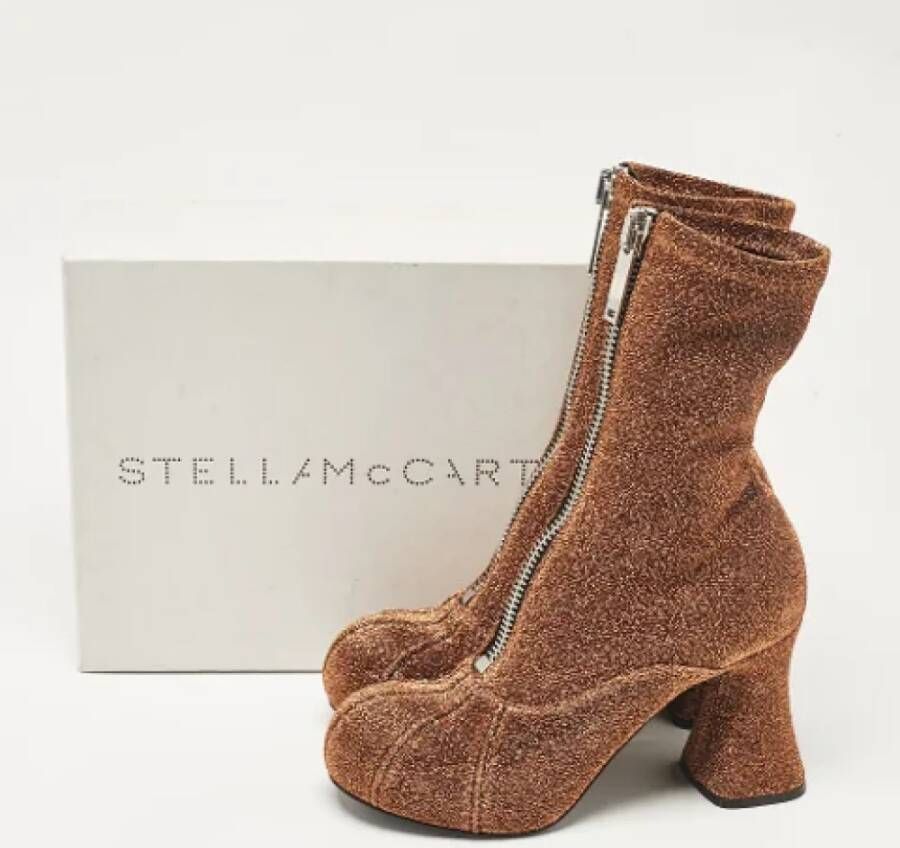 Stella McCartney Pre-owned Fabric boots Brown Dames