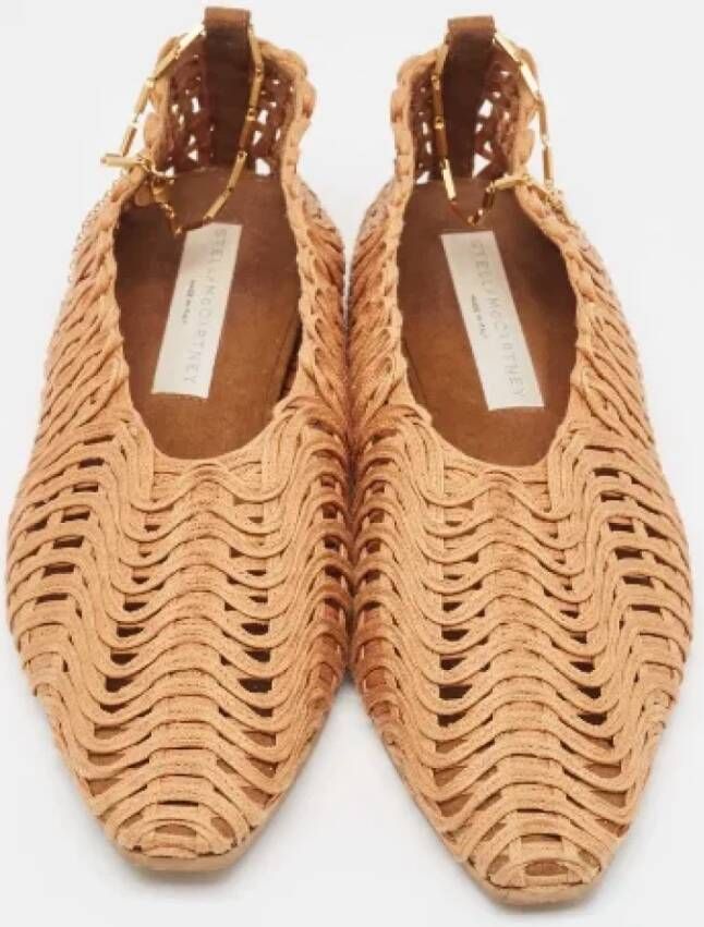 Stella McCartney Pre-owned Fabric flats Brown Dames