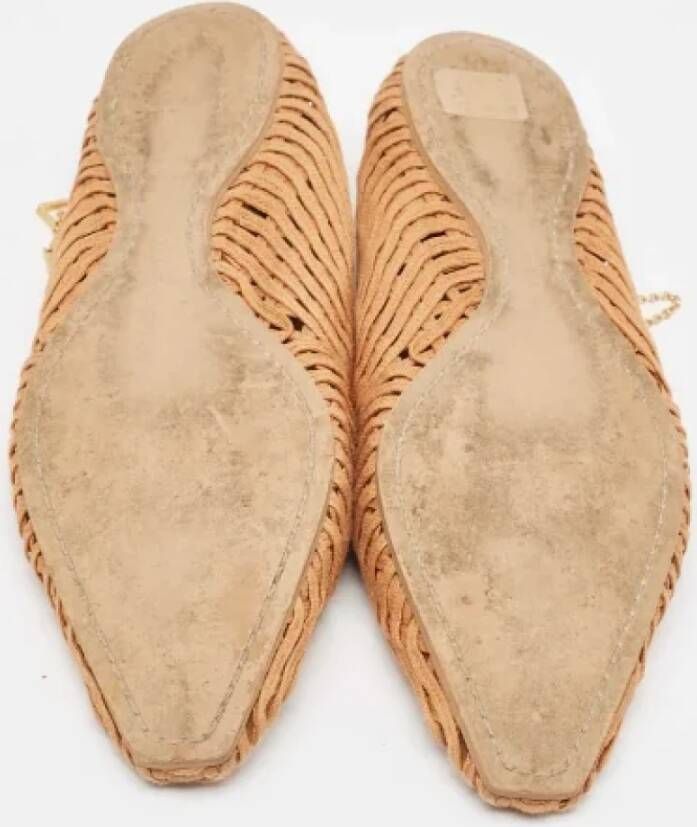 Stella McCartney Pre-owned Fabric flats Brown Dames