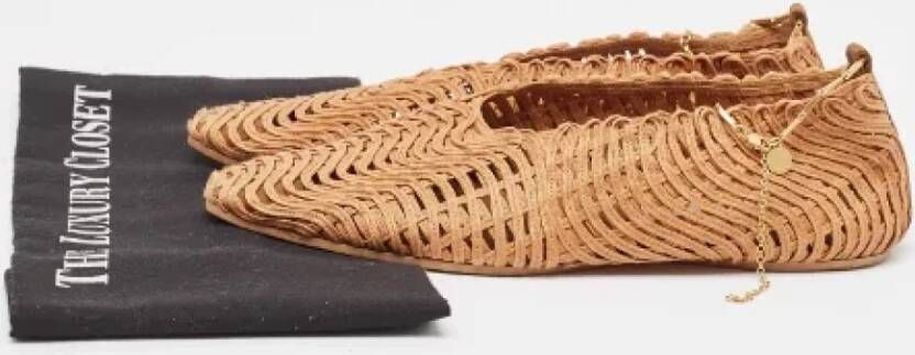 Stella McCartney Pre-owned Fabric flats Brown Dames